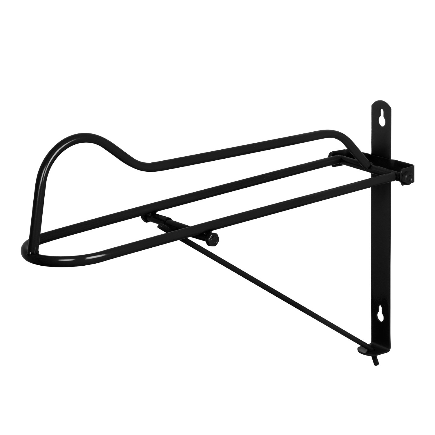 Suporte de sela de parede dobrável para sela western Umbria Equitazione Preto