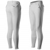 Calça com culote de silicone Horze Grand Prix masculino - Branco