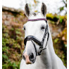 Bridão Horseware Diamante com Flasheur - Preto / rosa