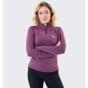 Camisola Polo 1/4 Zip Horseware inverno Strive mulher - Violeta celeste