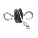 Isolador de dupla ancoragem com haste roscada AKO