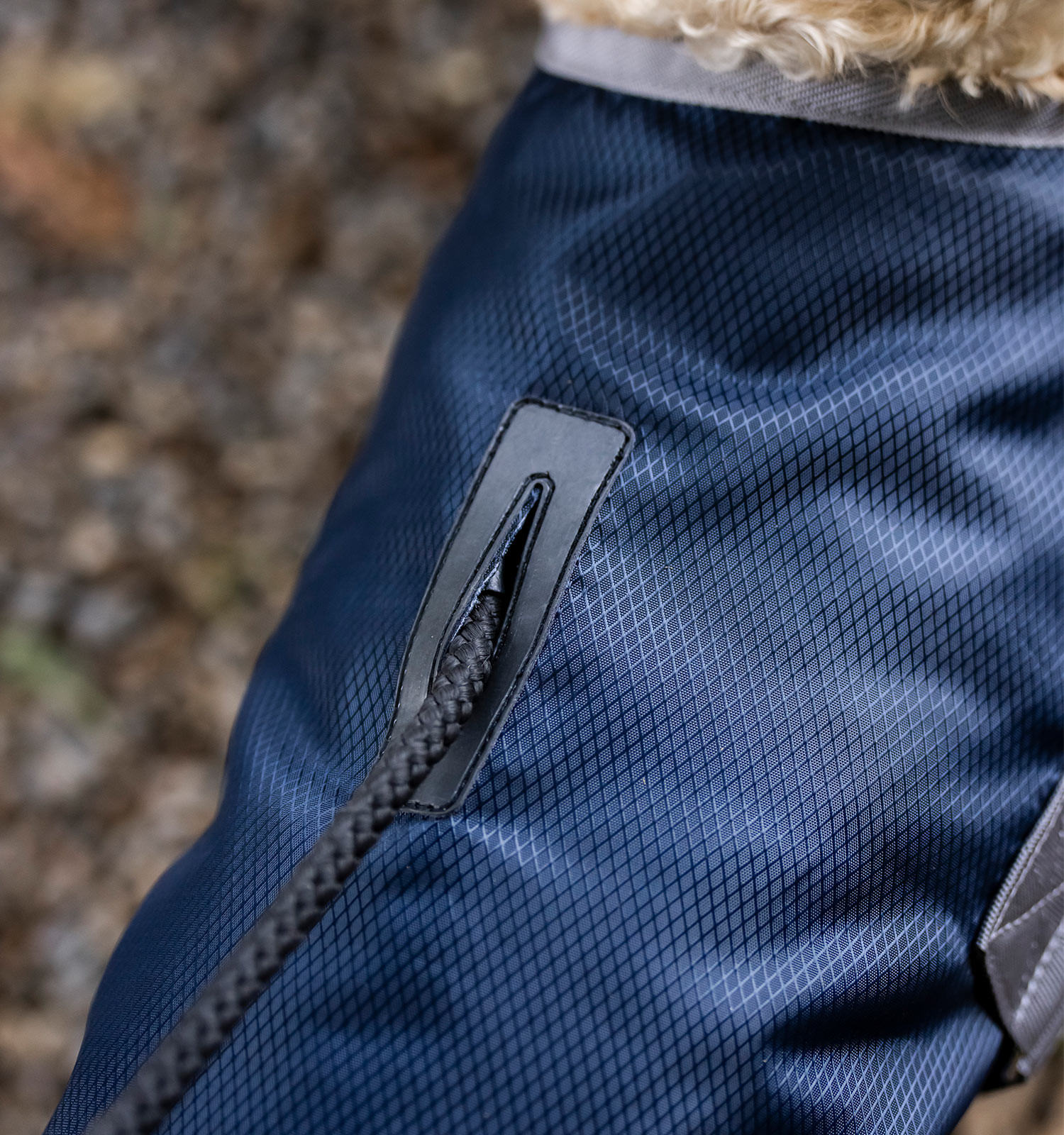 Manta terapêutica para cão Horseware Ionic 50g Azul imperial / prata e marinho Manta terapêutica para cão Horseware Ionic 50g Azul imperial / prata e marinho