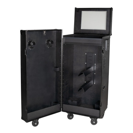 Armário de sela Equestro preto 65×62×138 cm