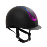 Capacete Equestro unissex Azael com roda de ajuste traseira com EN 1384-2023 - Preto / iridescente