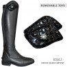 Peça para botas PRATONI Canter - Croco verniz preto