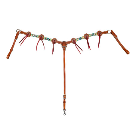 Coleira de peito western Pool’s Blue Star