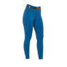 Legging feminino Equestro de cintura alta com passantes para cinto - Coral azul