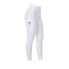 Legging feminino Equestro x FISE full grip corte slim - Branco