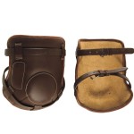 Protetor de joelho de couro com fivela Chetak