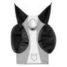 Máscara anti-moscas Equestro bicolor em malha - Rocha lunar / branco brilhante