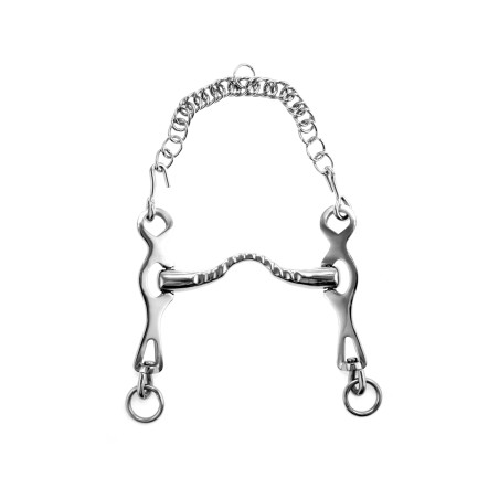 Freio espanhol rígido Umbria Equitazione com hastes deslizantes