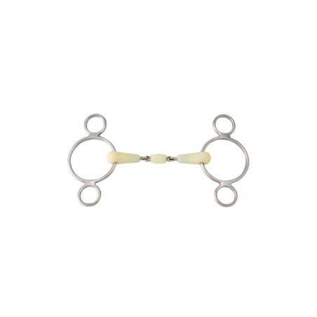 Freio Happy Mouth Gag 3 anéis dupla articulação