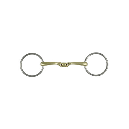 Mordedor oliva inox Pro Bits dupla rutura Umbria Equitação