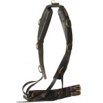 Cilha de trabalho de couro com almofadas Chetak