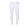 Calças de equitação masculinas Equestro x FISE full grip - Branco