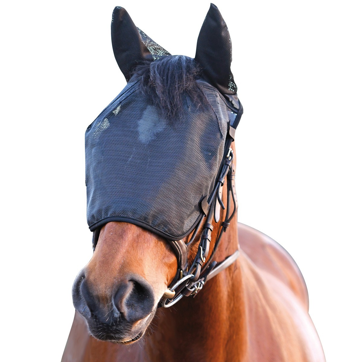 Máscara de trabalho anti-moscas com orelhas Equilibrium Preto