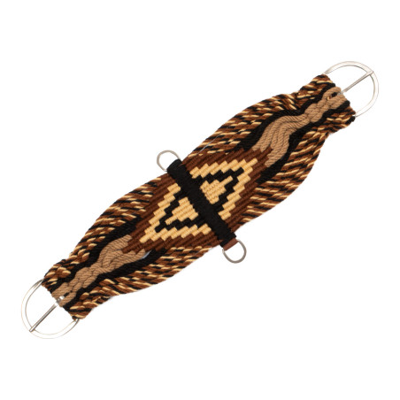 Cinchão de mohair Pool’s com reforço central em couro