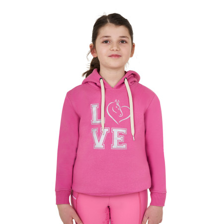 Sweatshirt com capuz para menina Equestro Winter Love