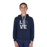 Sweatshirt com capuz para menina Equestro Winter Love - Blazer marinho