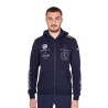 Sweat masculino Equestro com capuz multi‑logotipo - Blazer marinho