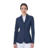 Casaco de competição feminino Equestro x FISE três botões - Blazer marinho