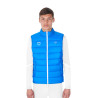 Colete masculino sem mangas Equestro x FISE, corte slim - Azul da Savoia