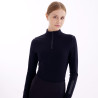 Top Euro-Star Ava mulher de mangas compridas - Preto