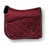 Manta de dressage Equestrian Stockholm em pelo sintético Crystal - Bordéus