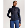 Casaco térmico híbrido Tommy Hilfiger Equestrian feminino - Céu do deserto