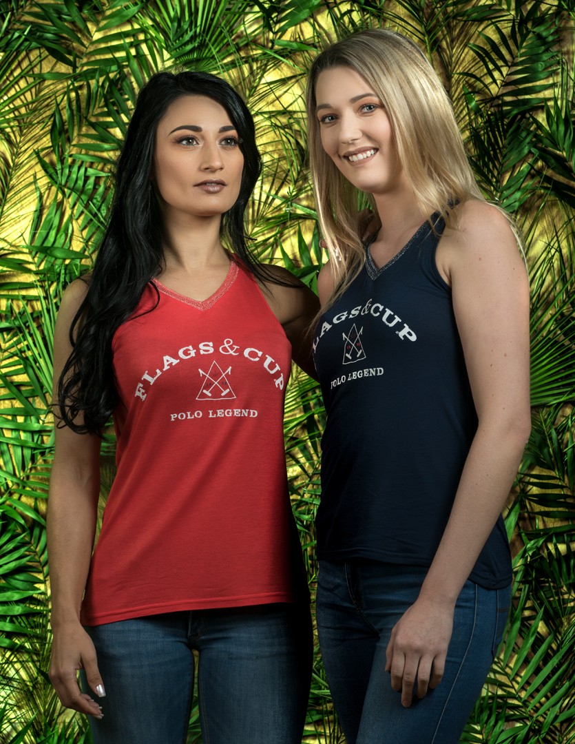 T-shirt femme ICA Flags & Cup Bleu marine