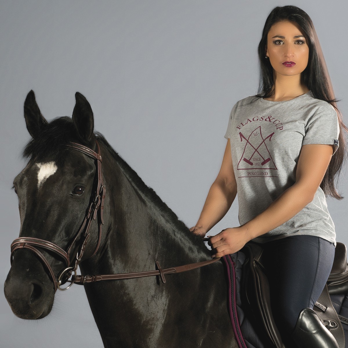 T-shirt femme MANAGUA Flags & Cup Bleu marine
