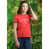 Camiseta infantil COTO Flags & Cup - Coral