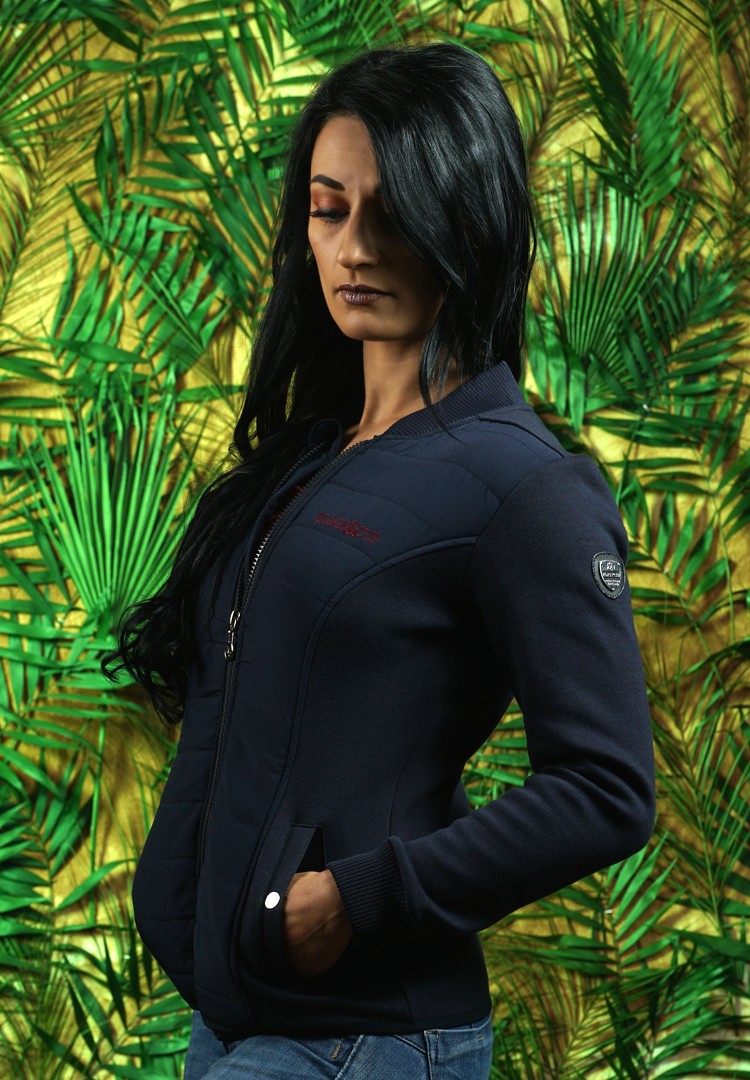 Casaco feminino HOSSA Flags & Cup Azul-marinho