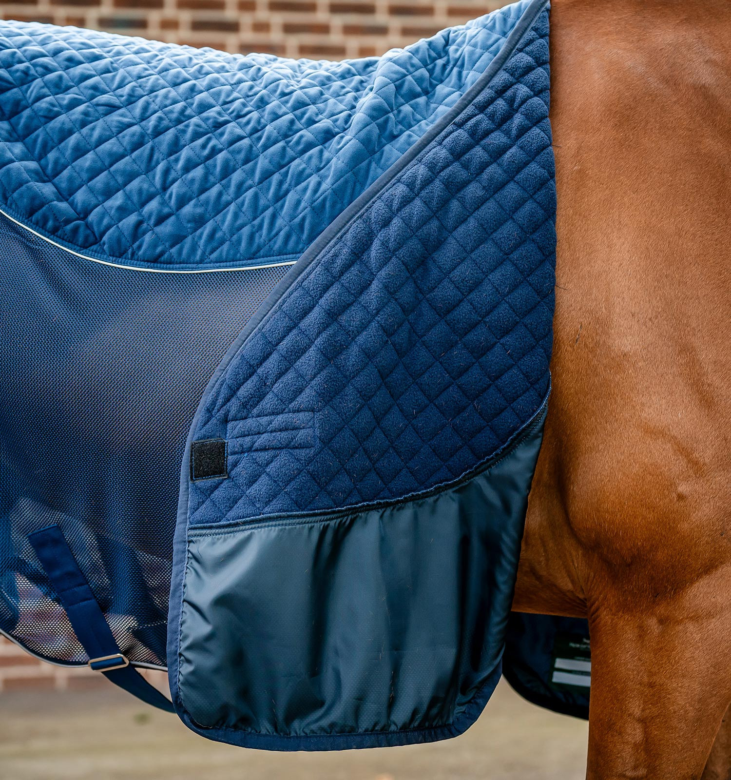 Manta de secagem de transporte Horseware Signature Marinho Azul-marinho