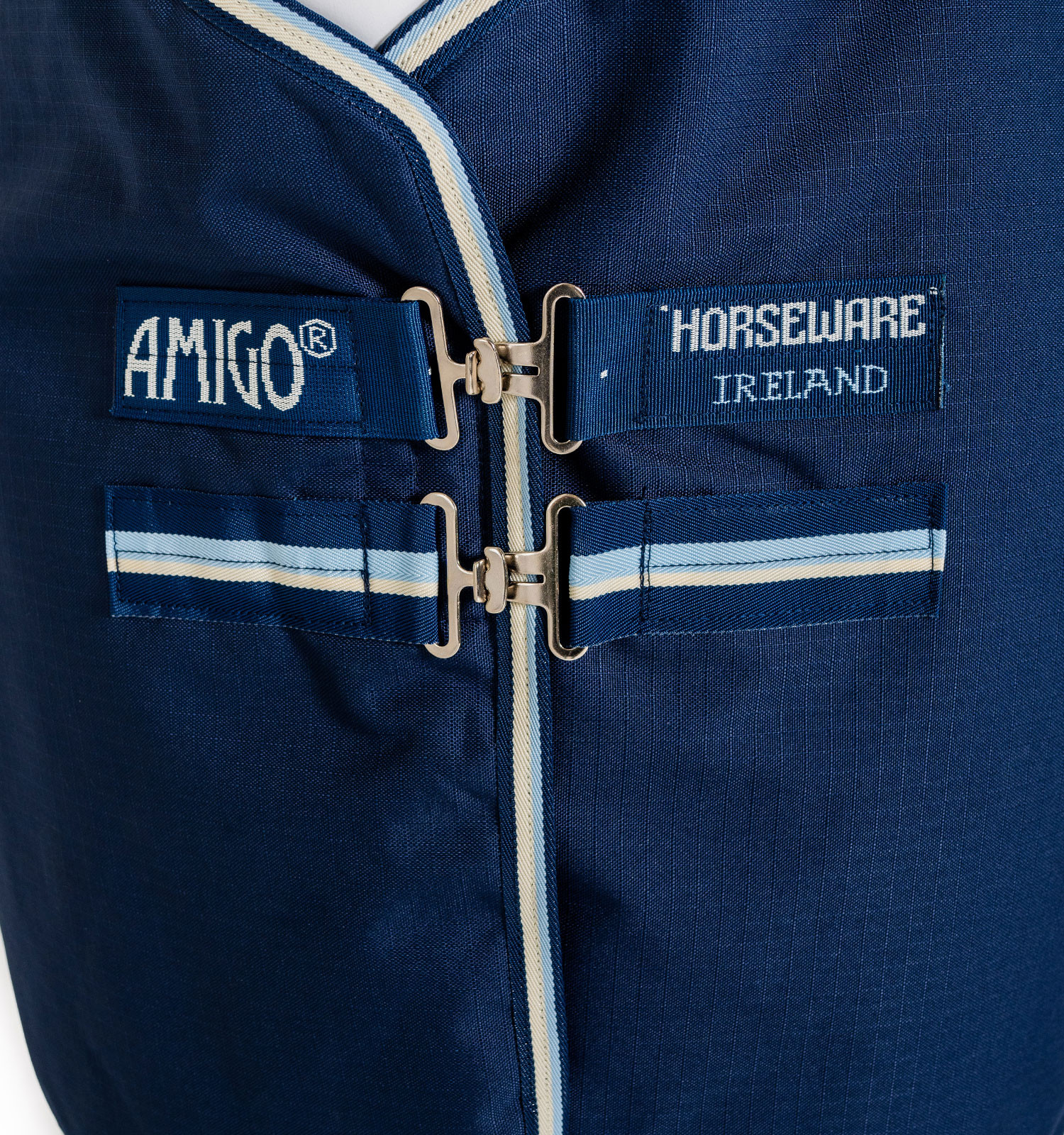 Capa Amigo Ripstop Horseware 900D Turnout forrada com polar 50g Marinho / cinza titânio Azul-marinho