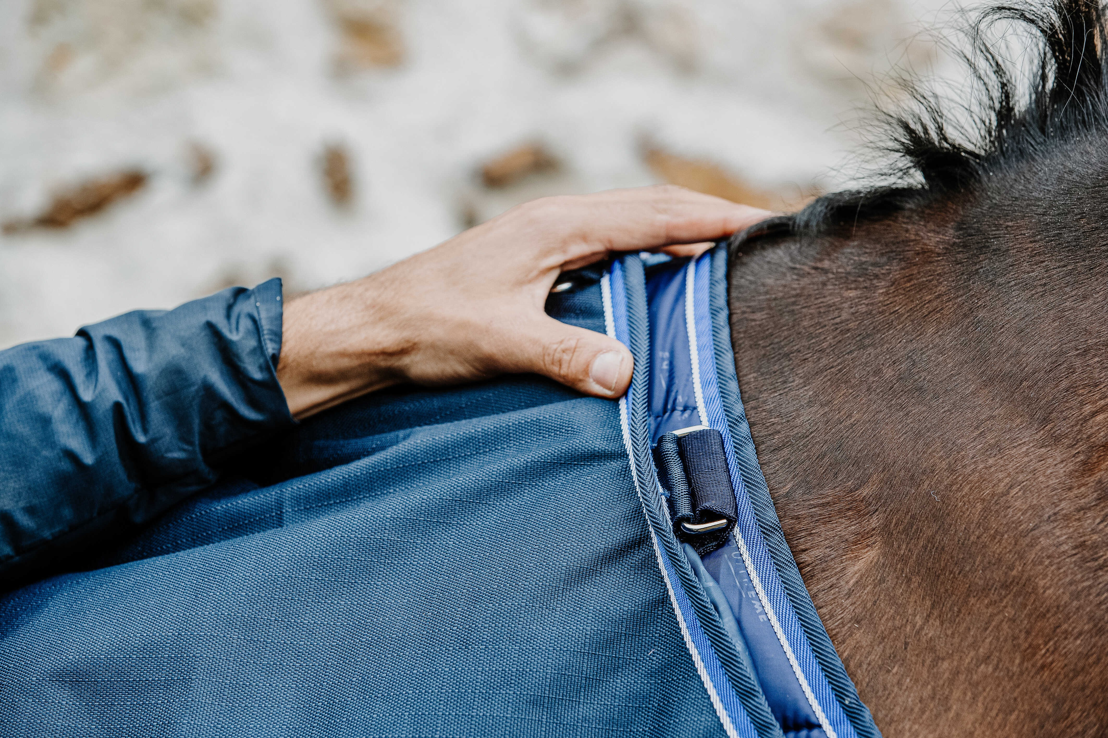 Capa Equithème Classic 1200D Azul-marinho