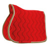 Almofada de sela Equithème Polyfun - Vermelho / toupeira