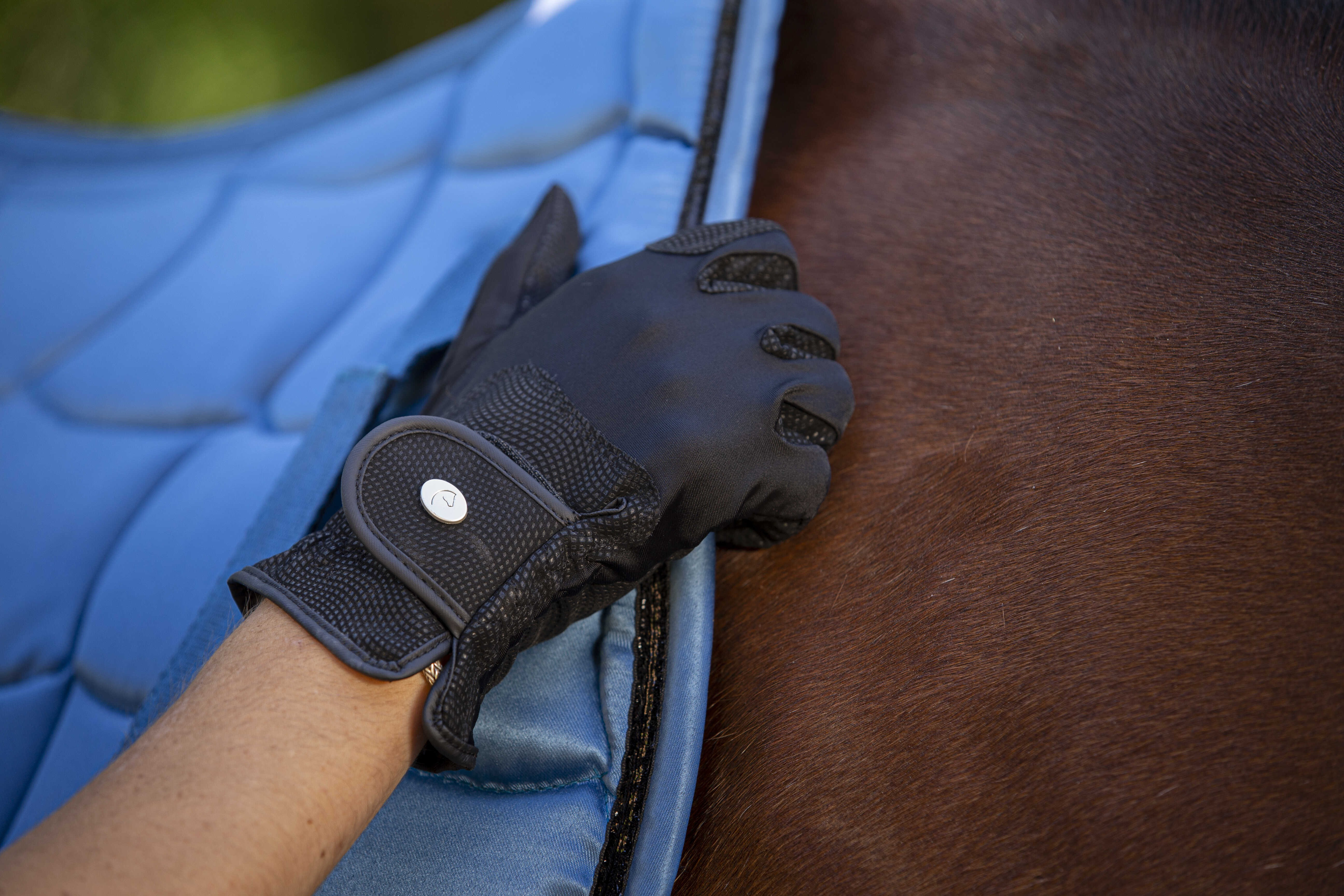 Luvas Equithème Soft Preto