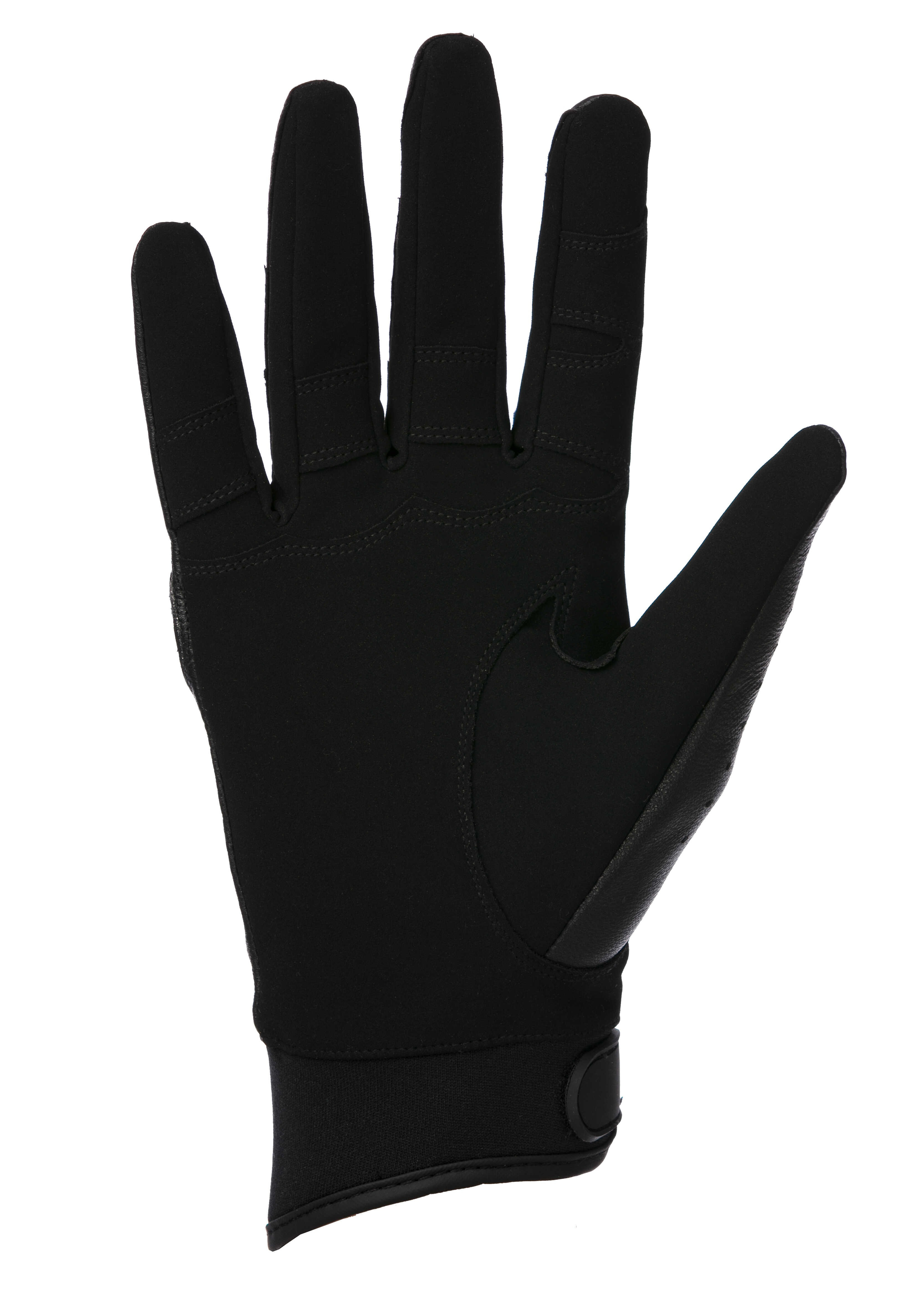 Luvas Equithème Soft couro Preto