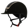 Capacete Equithème Glint Lamé - Preto / ouro rosa novo modelo