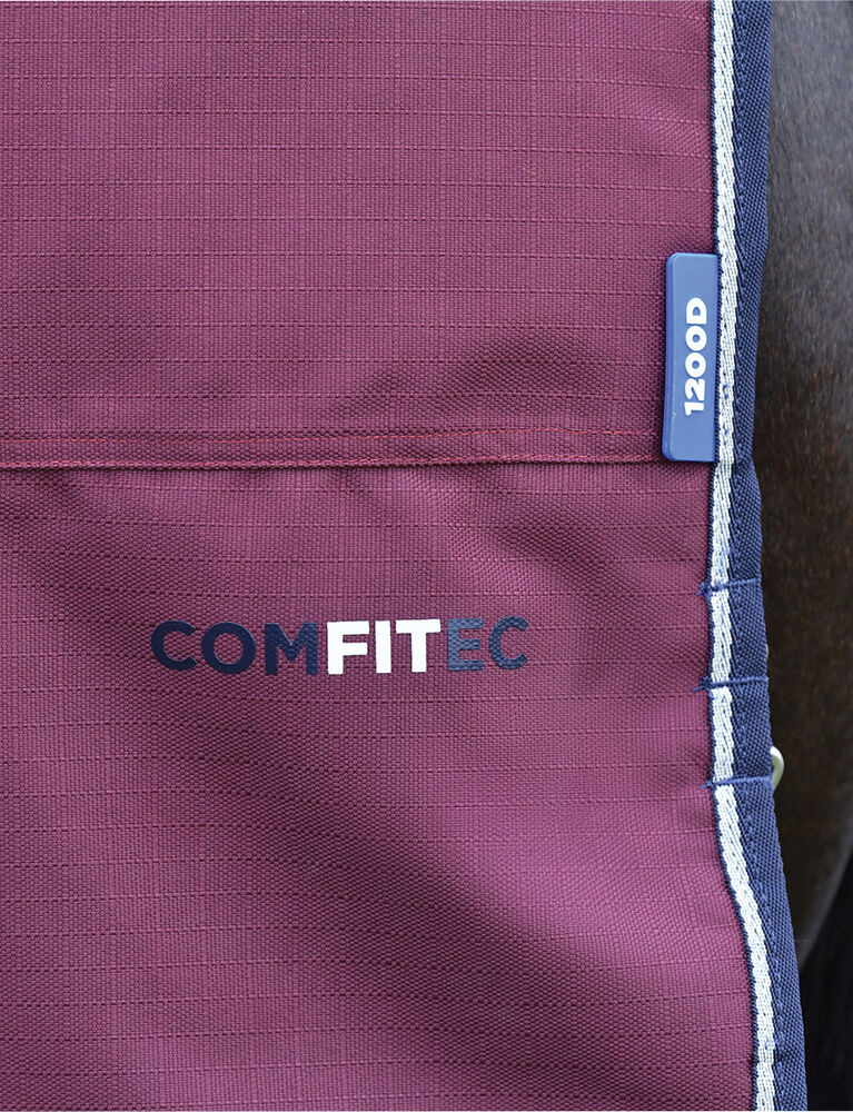 Manta ComFiTec Essential Turnout Weatherbeeta 50g Bordô / marinho Bord&amp;ocirc;