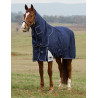 Manta ComFiTec Ultra Turnout WeatherBeeta com pescoço destacável 100 g - Marinho