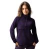 Sweatshirt polar anorak feminino Horze Frieda - Beladona negra