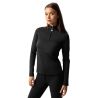T-shirt de treino de manga comprida para mulher Horze Lilian - Preto