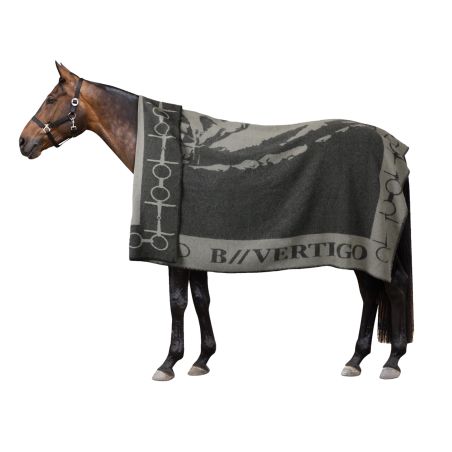 Cobertor estampado com cavalo e bridão B Vertigo