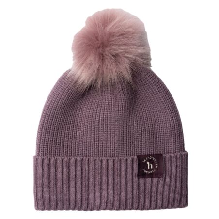Gorro de malha para crianças Horze Noa com pompom removível