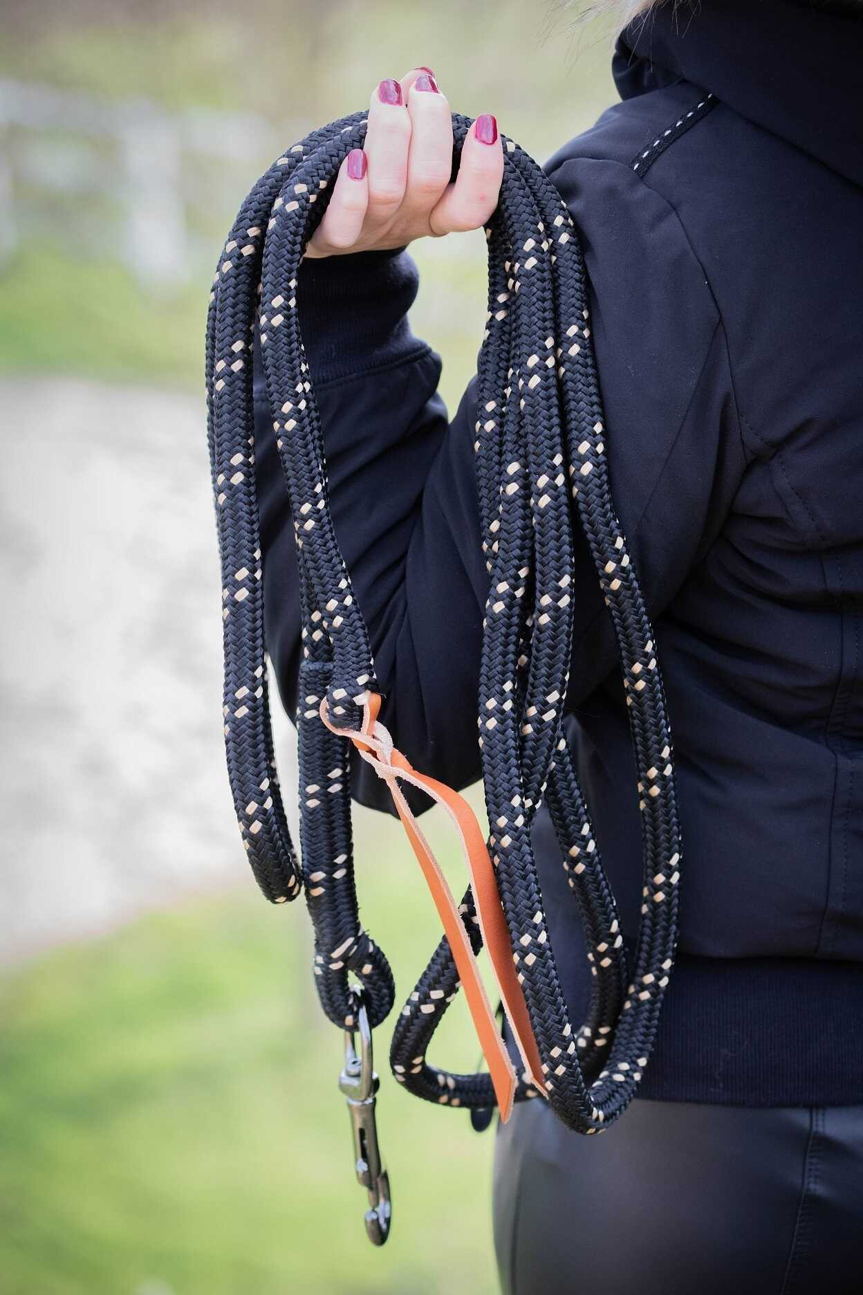 Longe Penélope Etológica Preto / caramelo