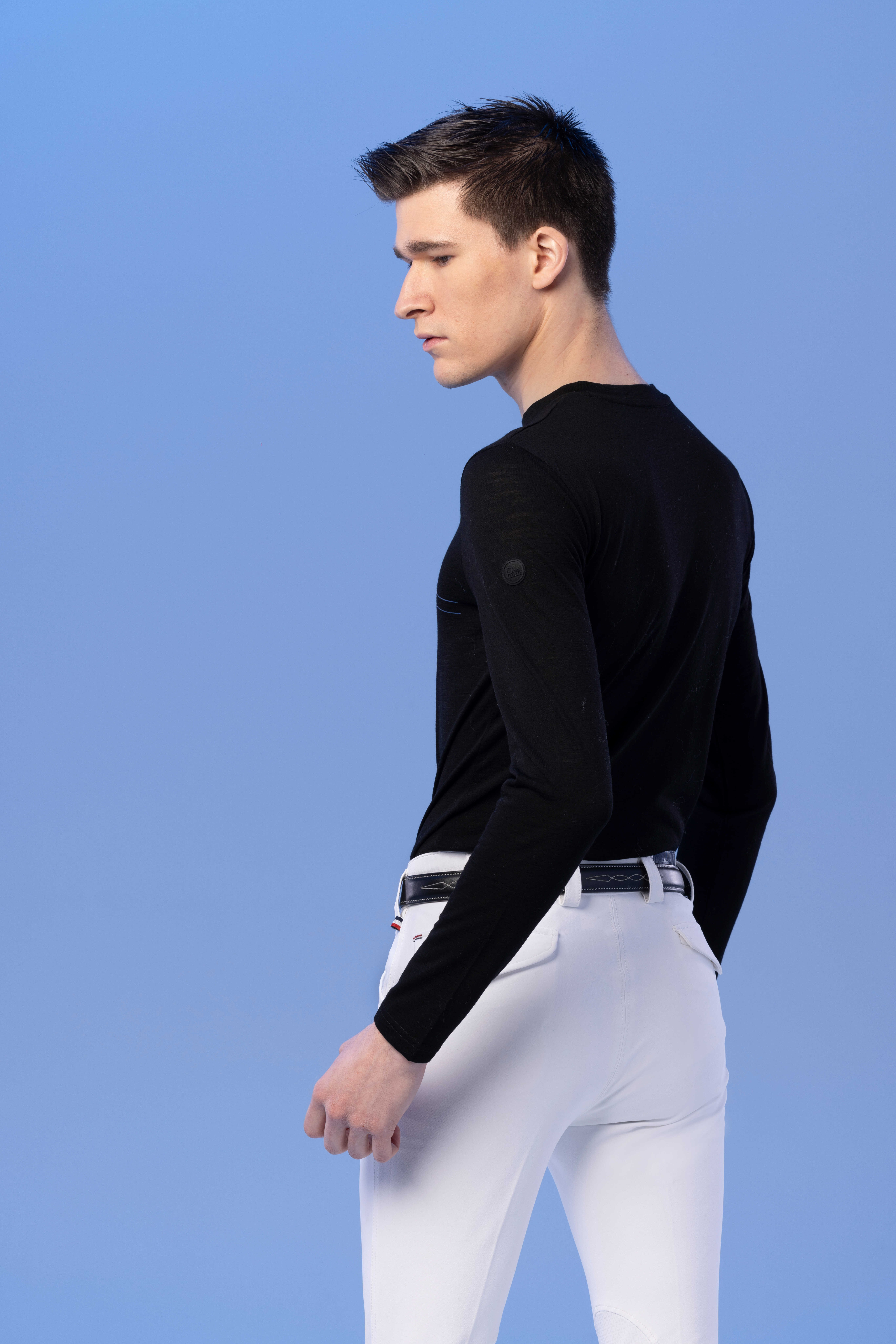 Camiseta Pro Series Canter de mangas compridas Preto