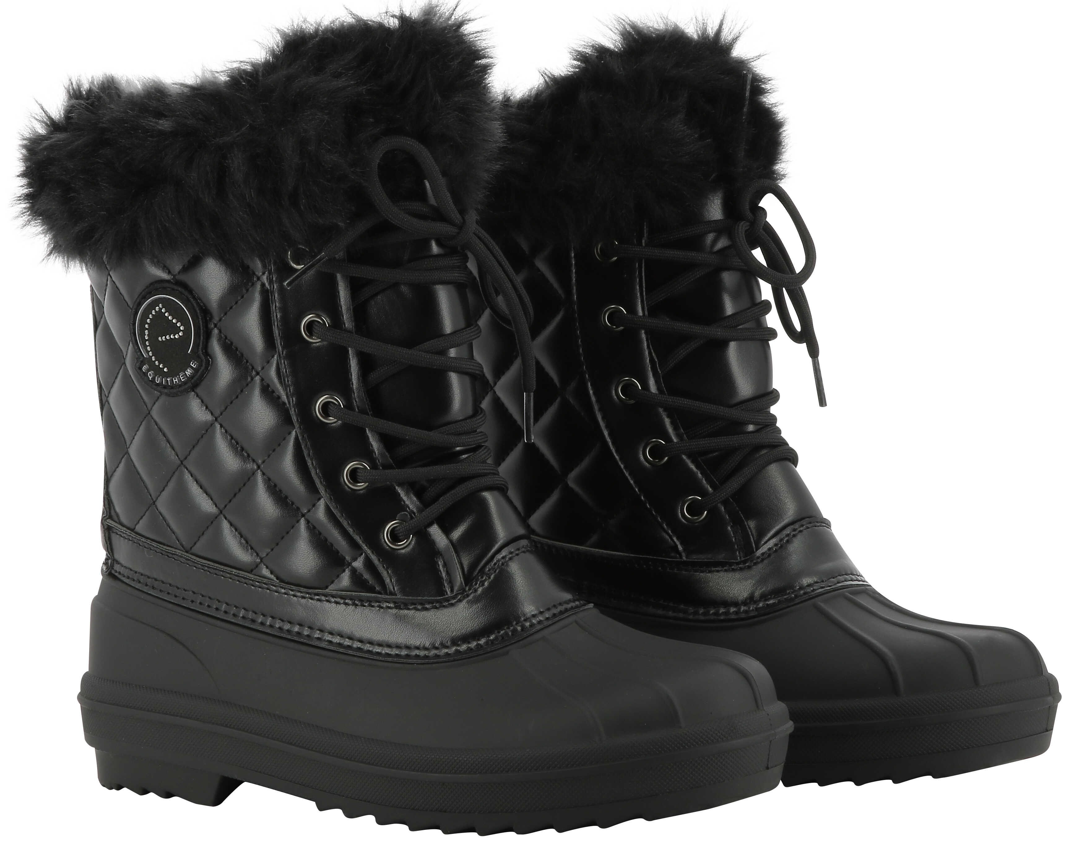 Botas de inverno Equithème Je t'aime Preto
