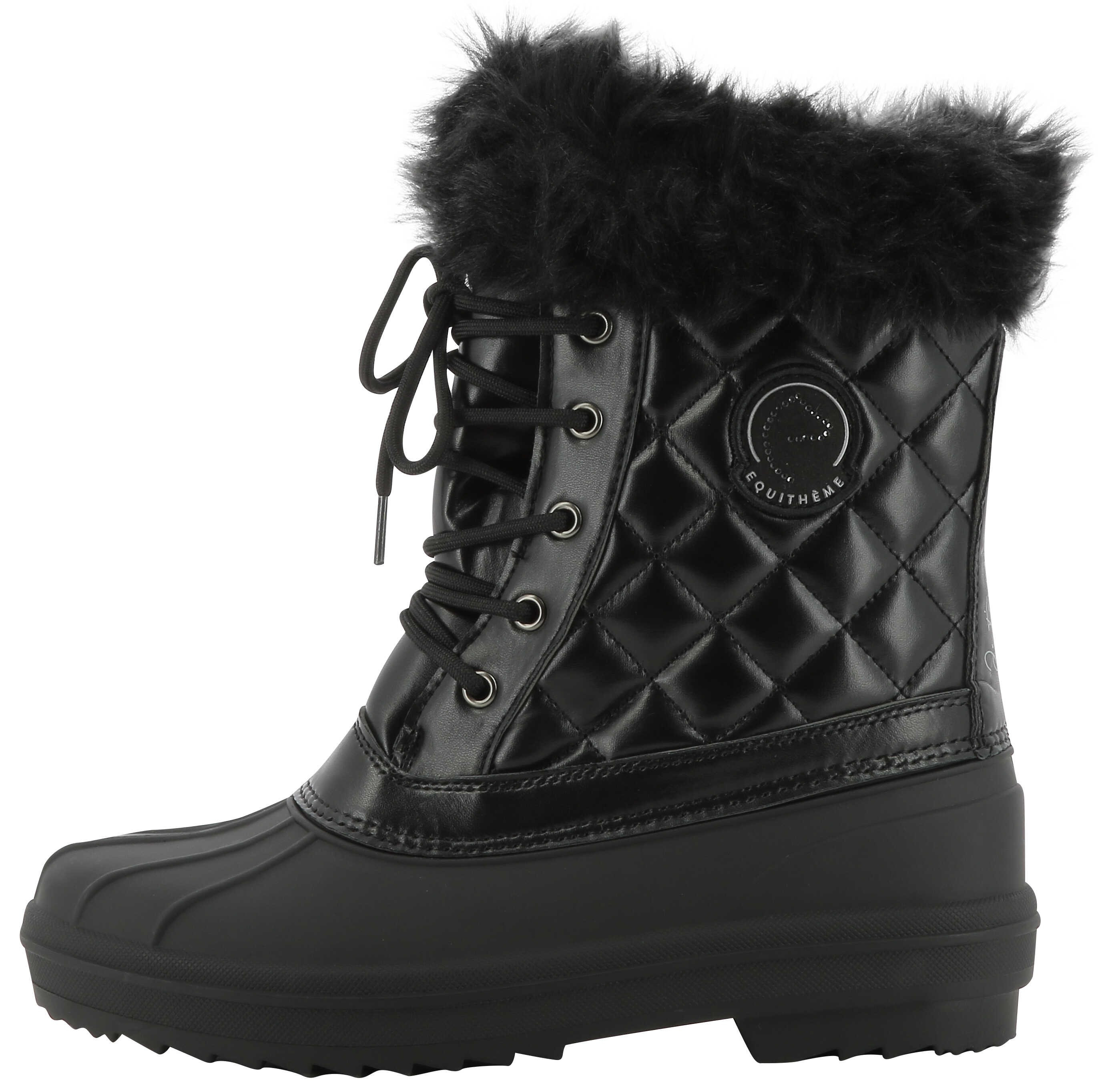 Botas de inverno Equithème Je t'aime Preto